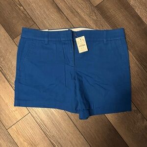 J. Crew Women's Chino 5” Inseam Color: Deep Blue Size: 10 NWT
